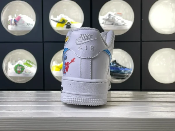 Virgo Inspired Pink Graffiti Swoosh Custom Air Force 1 - Image 2