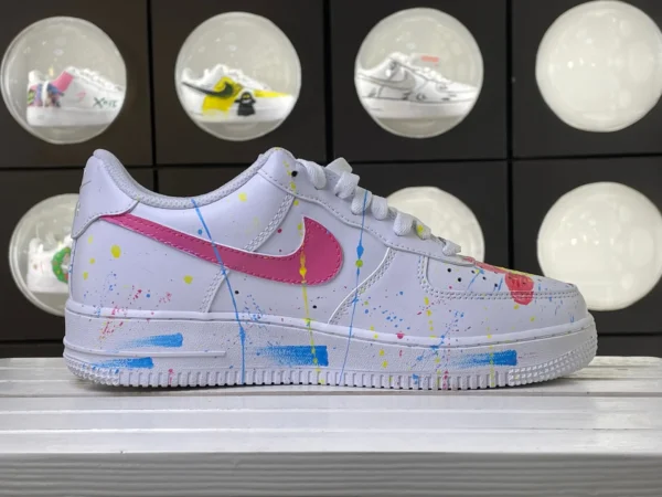 Colorful Flower Graffiti Why 2025 Custom Air Force 1 - Image 3