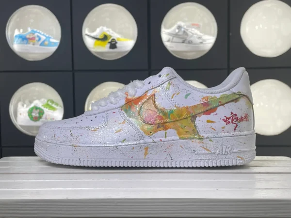 Plush Python Colorful Splatter Snake DIY Custom Air Force 1