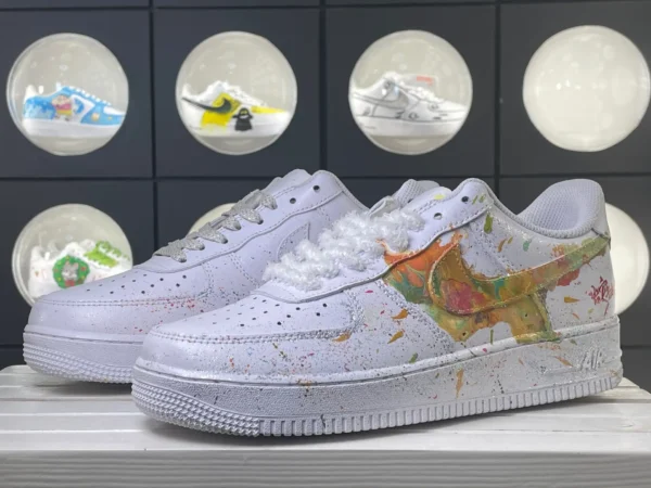 Plush Python Colorful Splatter Snake DIY Custom Air Force 1 - Image 5