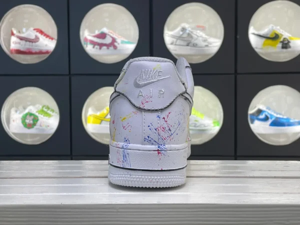 Graffiti Burst Multi-Color Splatter Paint DIY Custom Air Force 1 - Image 2