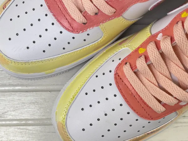 Pink Cute Cartoon Sweet Girl Heart Custom Air Force 1 - Image 6