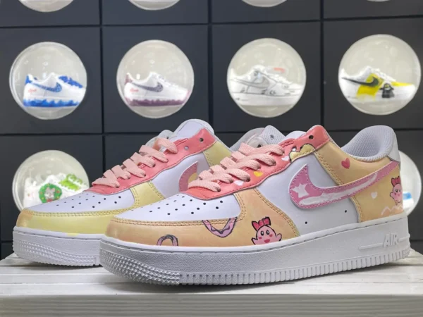 Pink Cute Cartoon Sweet Girl Heart Custom Air Force 1 - Image 5