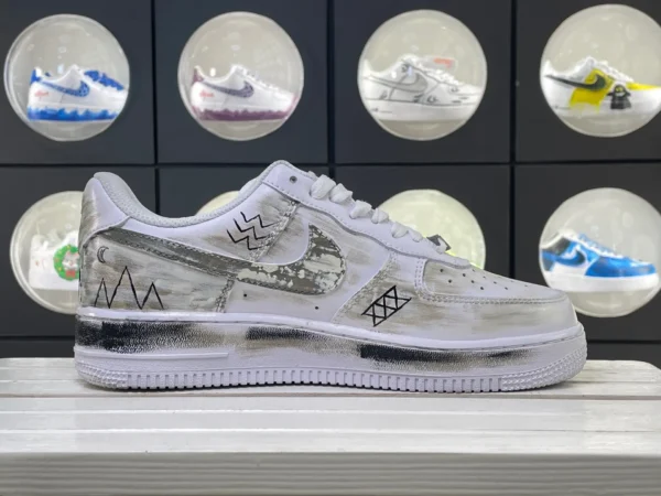 Street Art Personalized Attitude Graffiti Custom Air Force 1 - Image 3
