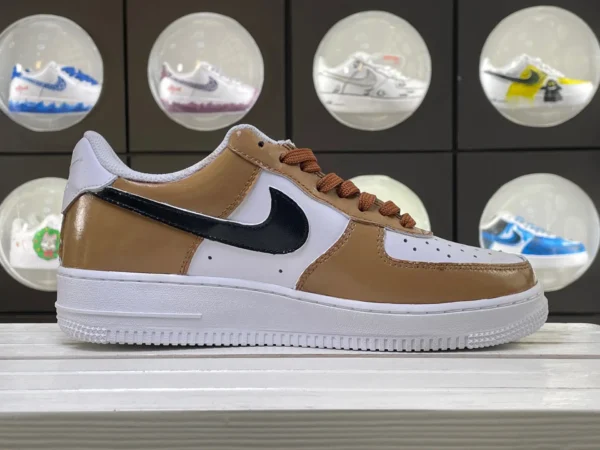 China Chic White Brown Splatter Cloud Custom Air Force 1 - Image 3
