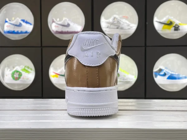 China Chic White Brown Splatter Cloud Custom Air Force 1 - Image 2