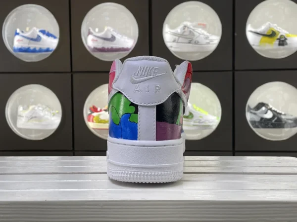 Colorful Street Art Graffiti Detailed Laces Custom Air Force 1 - Image 2