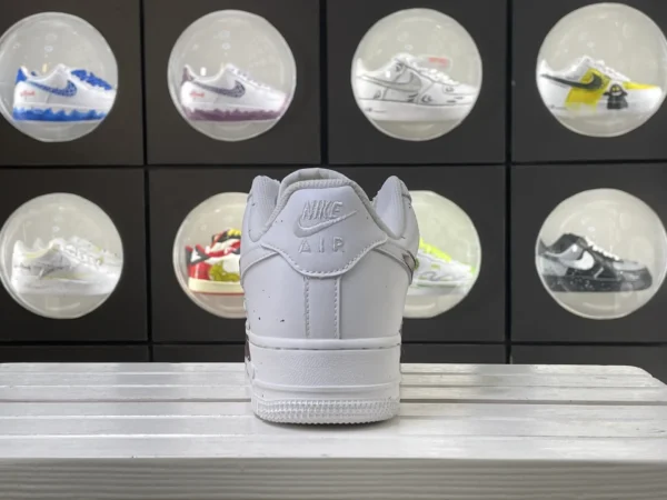 White Brown Coffee Splatter Graffiti Custom Air Force 1 - Image 2