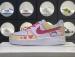 Milk Yellow Rose Pink Cute Cartoon Avatar Custom Air Force 1