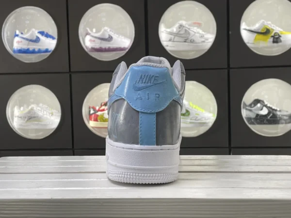 Gray White Purple Swoosh Iridescent Line Custom Air Force 1 - Image 2