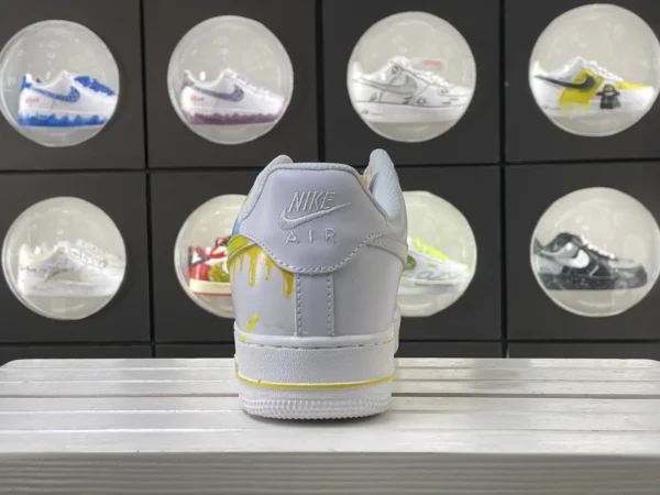 SpongeBob Patrick Yellow Splatter Custom Air Force 1 - Image 2