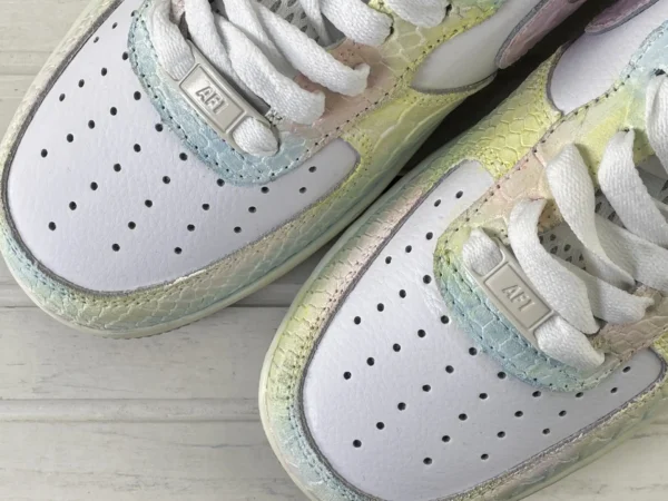 Macaron Iridescent Gradient Fish Scale Custom Air Force 1 - Image 6