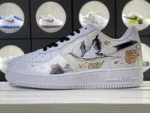 Chinese Style Crane Auspicious Clouds White Custom Air Force 1