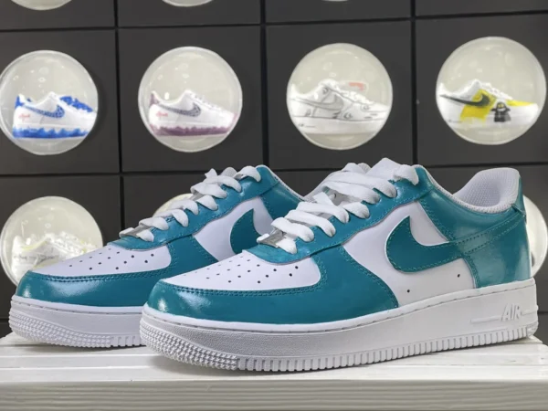 Clean Spring White Green Custom Air Force 1 - Image 5