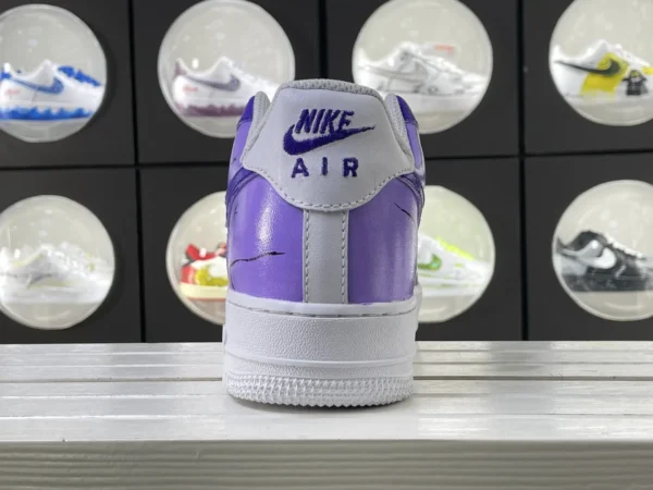Dreamy Purple Star Lines Custom Air Force 1 - Image 2