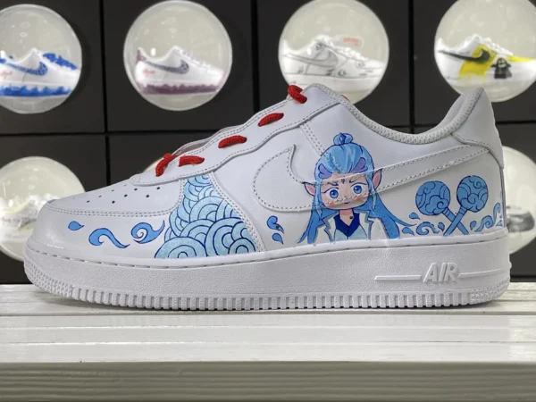 Ao Bing Chinese Anime Red Blue White Custom Air Force 1