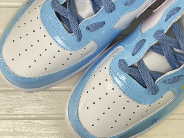 Sweet Cute Dog Pink Melt Blue White Custom Air Force 1 - Image 6