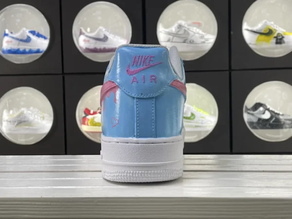 Sweet Cute Dog Pink Melt Blue White Custom Air Force 1 - Image 2