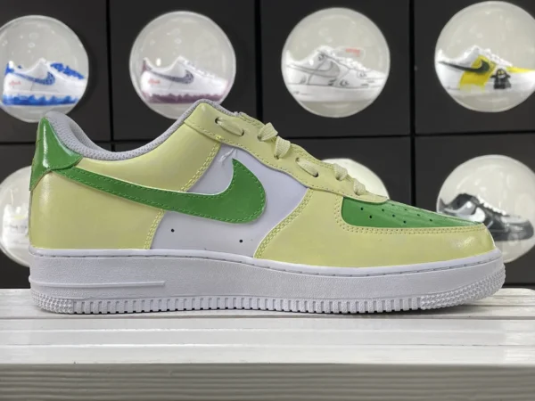 Spring Cartoon Fresh Green White Custom Air Force 1  Export to Sheets - Image 3