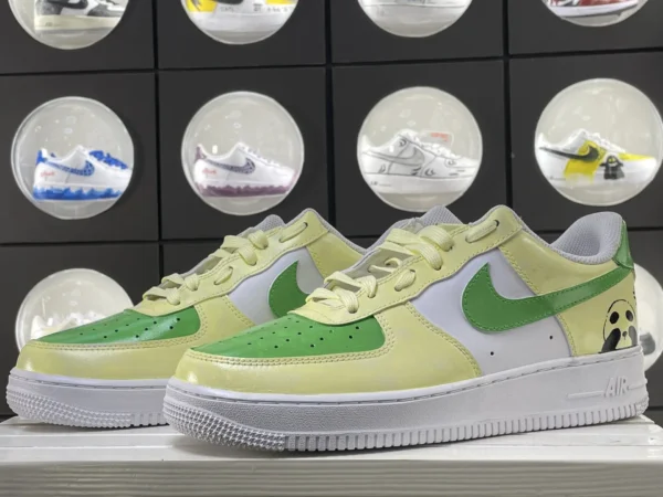 Spring Cartoon Fresh Green White Custom Air Force 1  Export to Sheets - Image 5