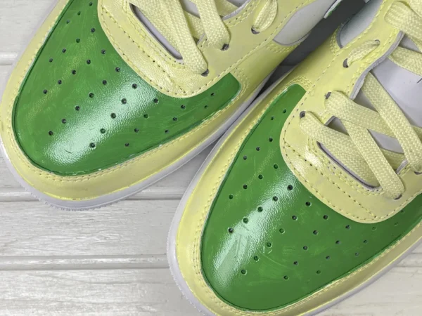Spring Cartoon Fresh Green White Custom Air Force 1  Export to Sheets - Image 6