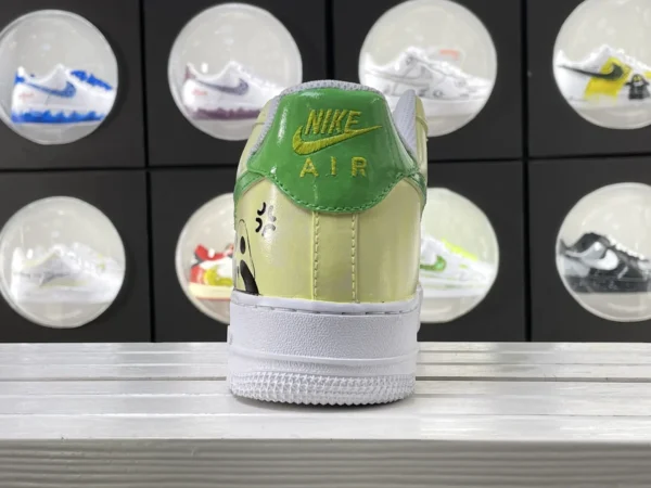 Spring Cartoon Fresh Green White Custom Air Force 1  Export to Sheets - Image 2