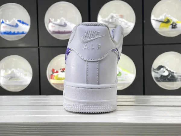 Dreamy Butterfly Purple Black Red Custom Air Force 1 - Image 2