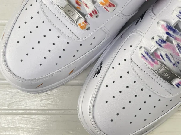 Dreamy Butterfly Purple Black Red Custom Air Force 1 - Image 6