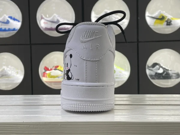 Cute Panda Theme Black White Custom Air Force 1 - Image 2
