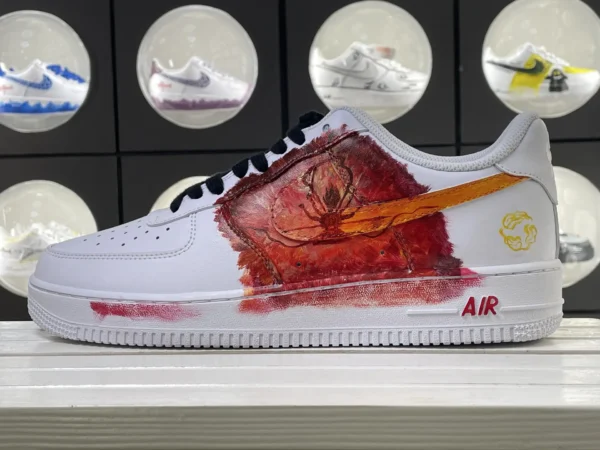 Lake Blue Purple Yellow Crescent Cartoon Custom Air Force 1