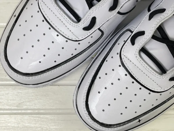 Street Art Graffiti Black White Custom Air Force 1 - Image 6
