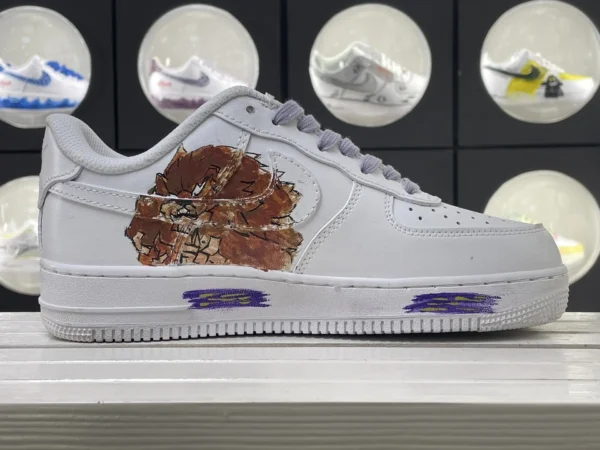 Shadow Flame Annie Inspired Purple Graffiti DIY Custom Air Force 1 - Image 3