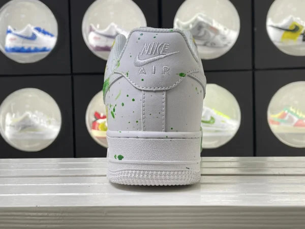 Summer Zest Lemon & Green Splatter Custom Air Force 1 - Image 2