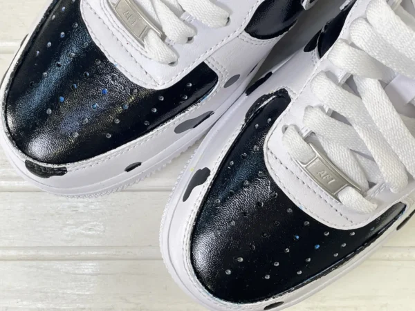 Classic Moo Black & White Cow Pattern Custom Air Force 1 - Image 6