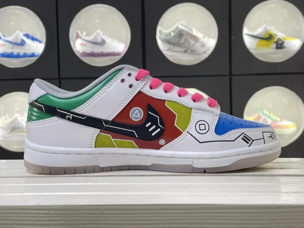 Level Up Loading Gamer Block & Button Art Custom Air Force 1 - Image 3
