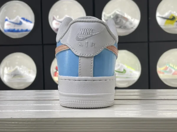 Anime Soul Blue & White Character Art Custom Air Force 1 - Image 2