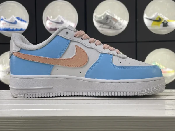 Anime Soul Blue & White Character Art Custom Air Force 1 - Image 3