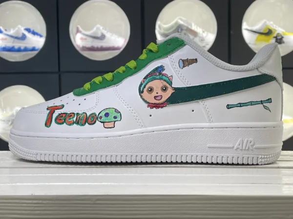 Swift Scout Teemo League of Legends Hand Painted Art Custom Air Force 1