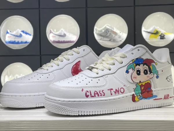 Class Clown Fun Cartoon Clown Class Two Art Custom Air Force 1 - Image 5