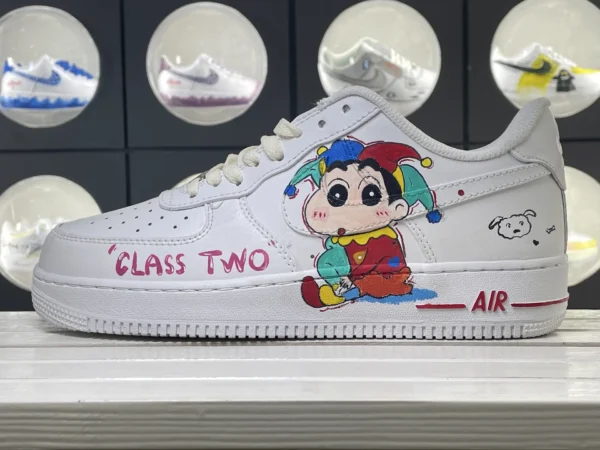 Class Clown Fun Cartoon Clown Class Two Art Custom Air Force 1