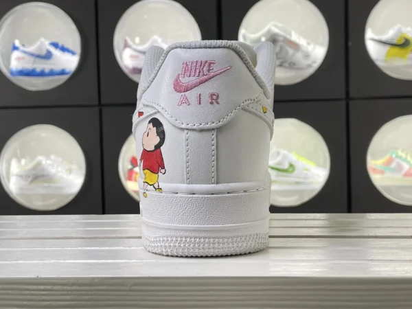 Geo Toon Joy Yellow Laces Cartoon Geometric Art Custom Air Force 1 - Image 2