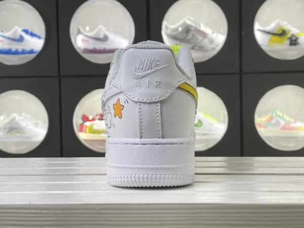 Patrick Star Pop Fluorescent Green Patrick Star Art Custom Air Force 1 - Image 2