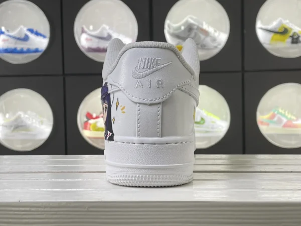 Diamond Dream Girl Yellow Laces Anime Girl Art Custom Air Force 1 - Image 2