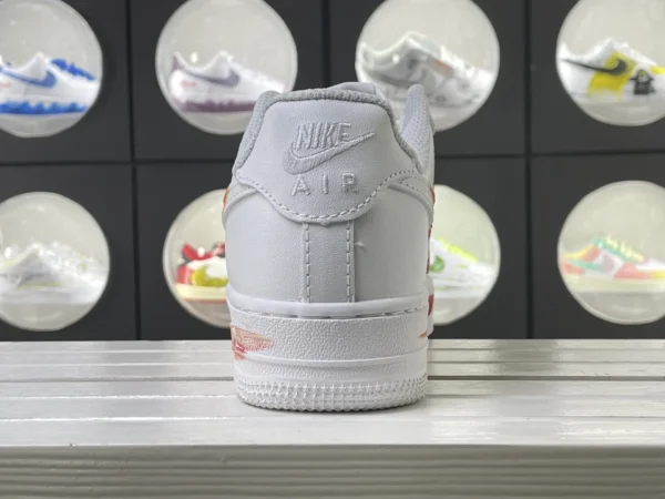 Rocket Blast Teen Red Rocket Launch Burn Art Custom Air Force 1 - Image 2