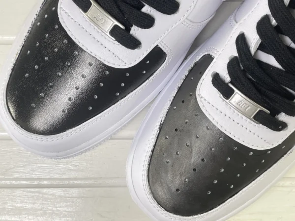 Stealthy Kitten Paws Black White Splice Cat Paw Print Art Custom Air Force 1 - Image 6