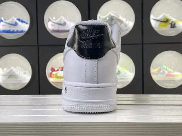 Stealthy Kitten Paws Black White Splice Cat Paw Print Art Custom Air Force 1 - Image 2