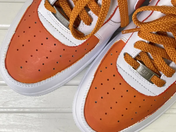 Strawberry Bear Sweet Orange Strawberry Bear Art Custom Air Force 1 - Image 6