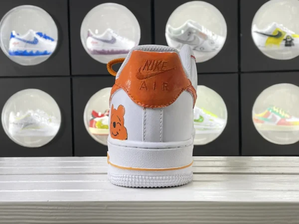 Strawberry Bear Sweet Orange Strawberry Bear Art Custom Air Force 1 - Image 2